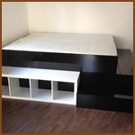 Bett Hochglanz
